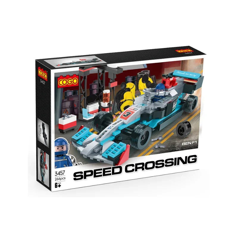 COGO Formula Racing Car Building Block Set Speedy Fun for Kids