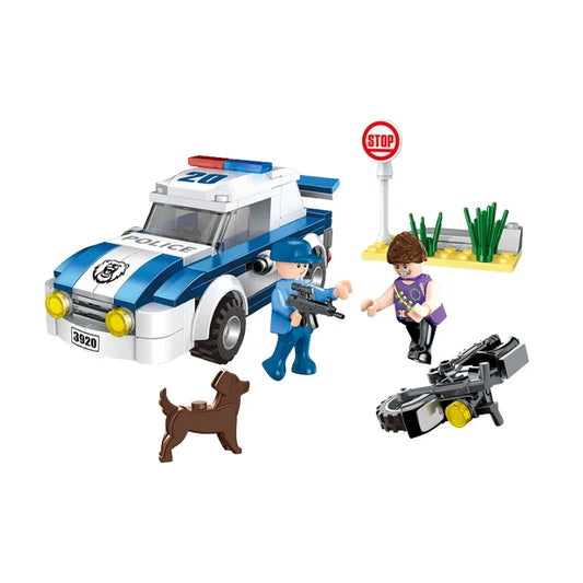 COGO Police Chase Building Block Set Action-Packed Play for Kids
