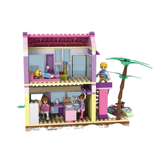 Dreamy Girls House Building Block Set COGO Creative Play