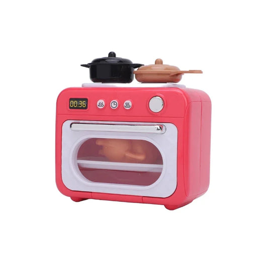 Cute Mini Microwave Play Set Fun Kitchen Role Play for Kids