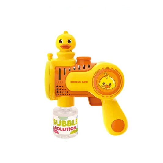 Kids Duck Style Bubble Gun Fun Colorful & Easy Bubble Blasting Toy