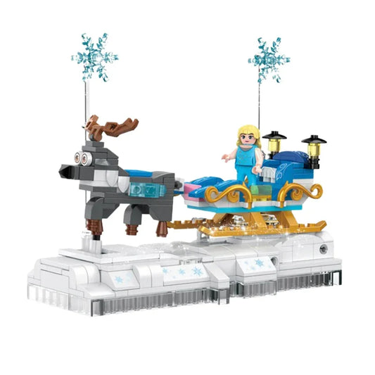 Cogo Fairytale Snow Sleigh Block Set Build a Magical Winter Adventure