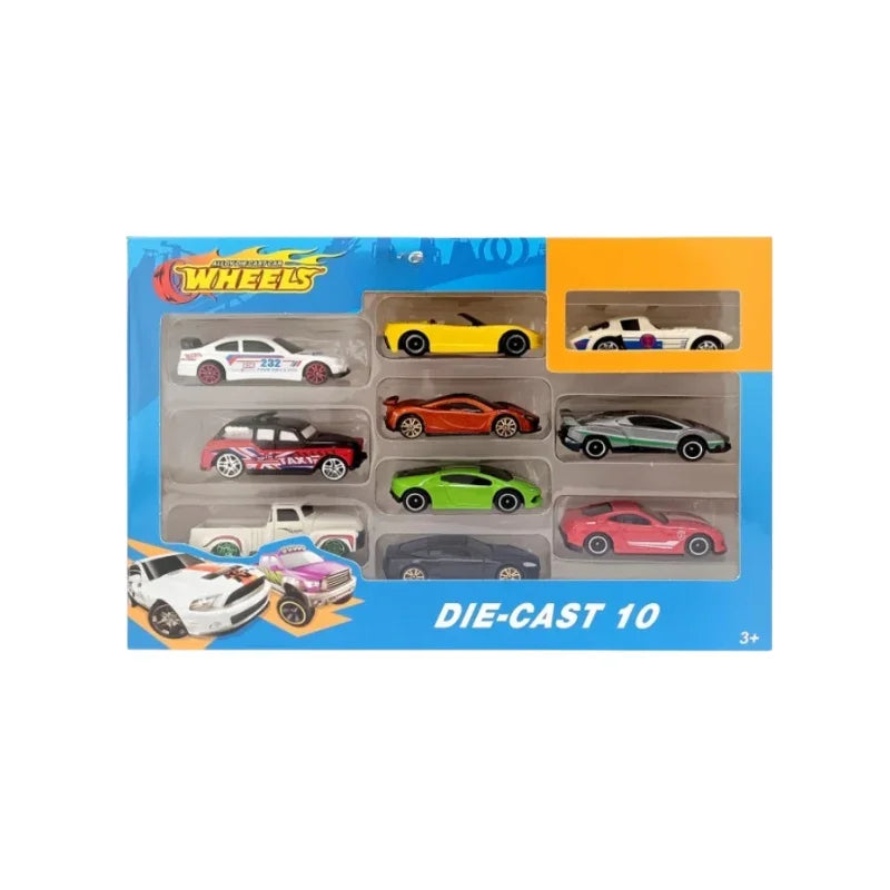 Mini Die Cast Car Pack of 10 Colorful Racing Fun for Kids