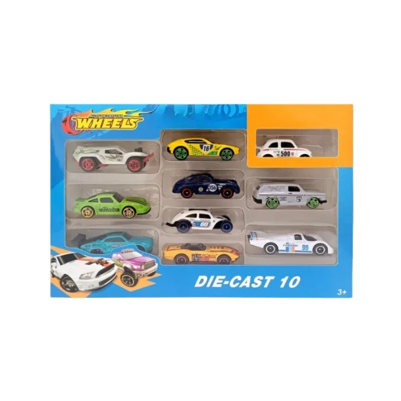 Mini Street Sprint Die Cast Sports Car Pack 10 Cool Cars for Racing & Collecting