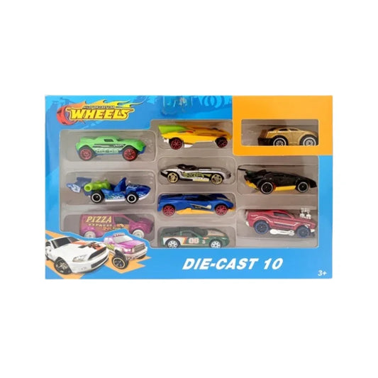 Fast Track Die-Cast Minis Pack of 10 Stylish Collector Cars