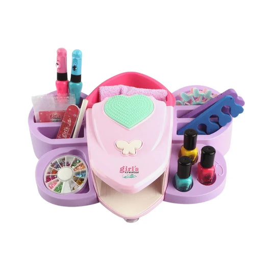 Kids Super Spa Nail Art Kit Creative Beauty & Style Set for Girls