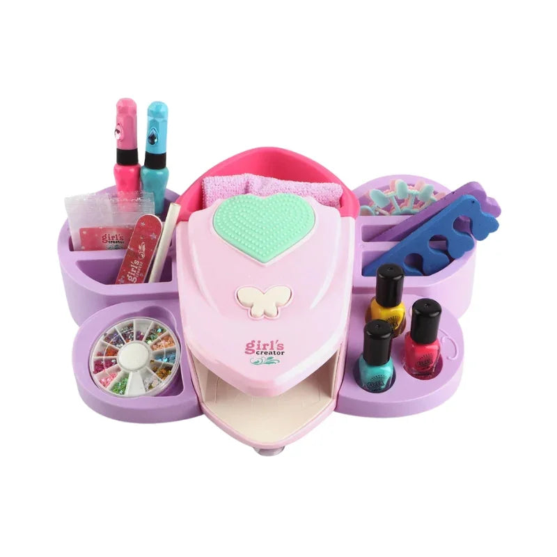 Kids Super Spa Nail Art Kit Creative Beauty & Style Set for Girls