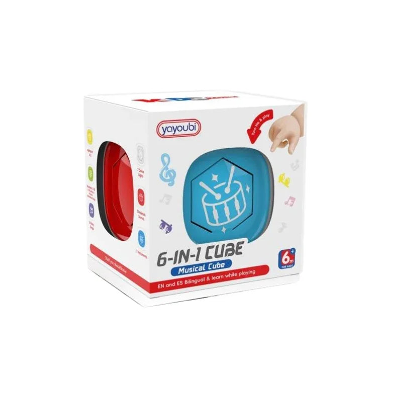 Kids Musical Activity Cube 6-in-1 Sound & Fun Exploration Toy
