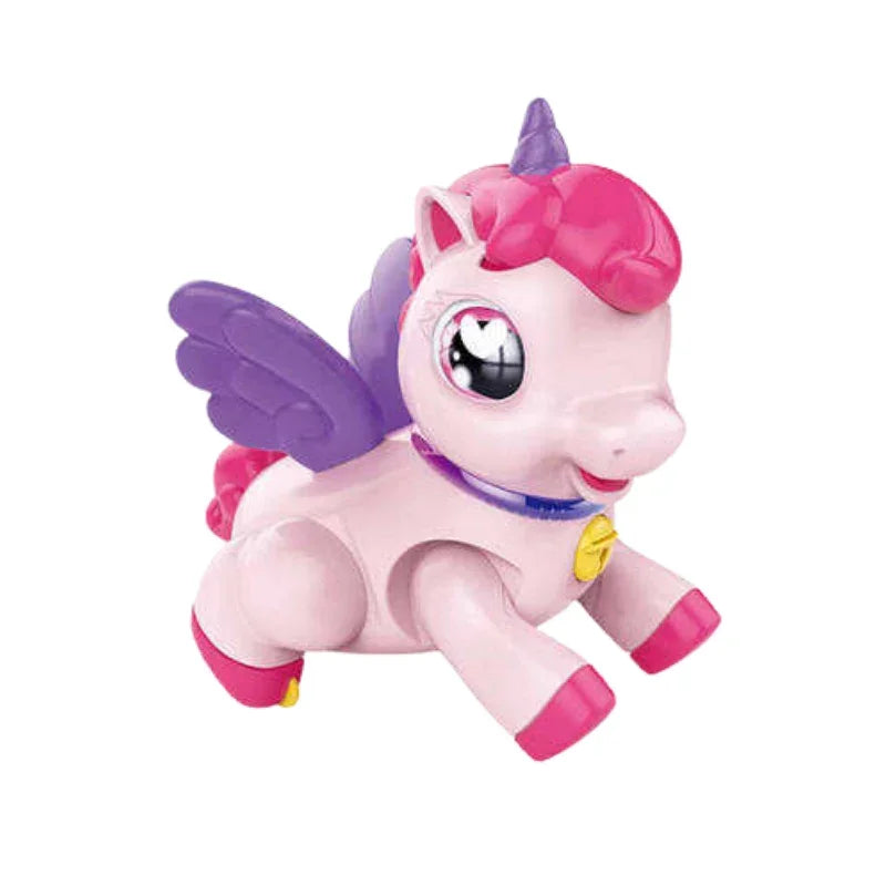 Musical Crawling Unicorn Toy with Lights and Sounds