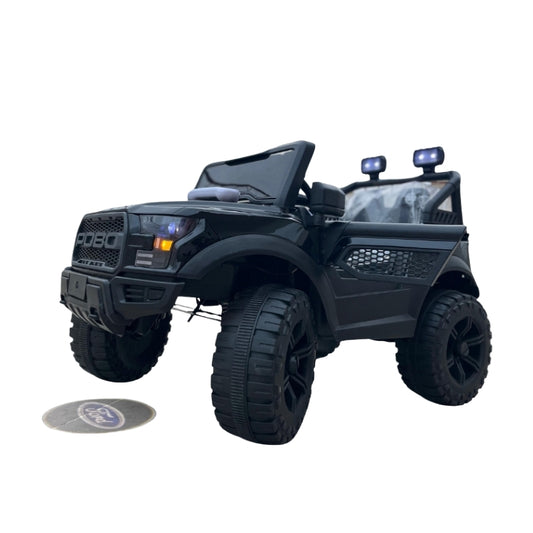 Electric Ride On Jeep Car for Kids with Projector Black Edition (2 Seater)