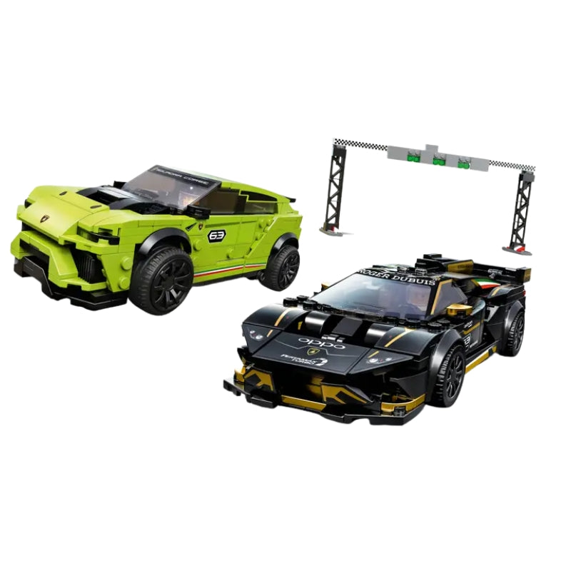 LEGO Speed Champions Lamborghini Urus ST-X and Lamborghini Huracan Super Trofeo EVO 76899 Building Kit (Without Box)