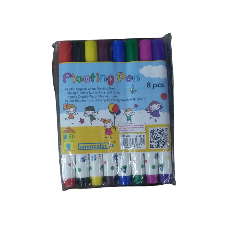 Floating Pen Set 8 Bright Colors (Model #FT018)
