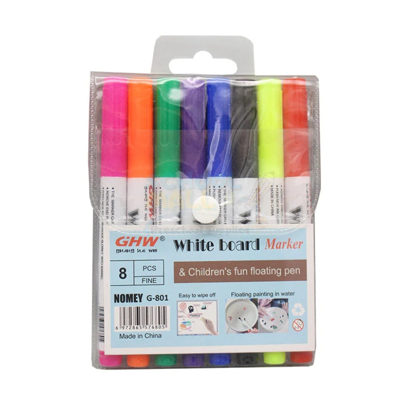 Whiteboard Marker Set 8 Colors (Model #G-801)