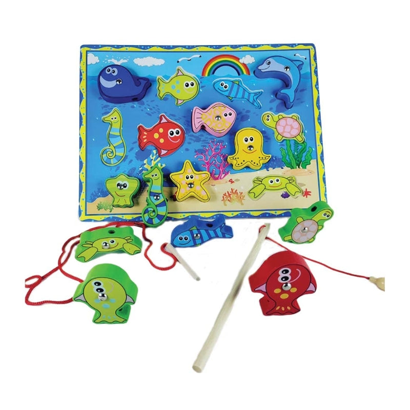 Magnetic Fishing Puzzle Game with Rope for Kids Model #6034-2048
