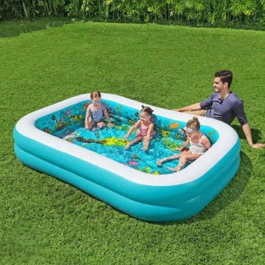 Bestway 3D Undersea Adventure Inflatable Pool 8'7" x 69" x 20" (54177)