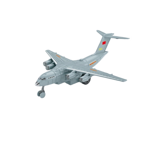 High-Quality Military Transport Aircraft Toy with Cargo Bay and Miniature Tank