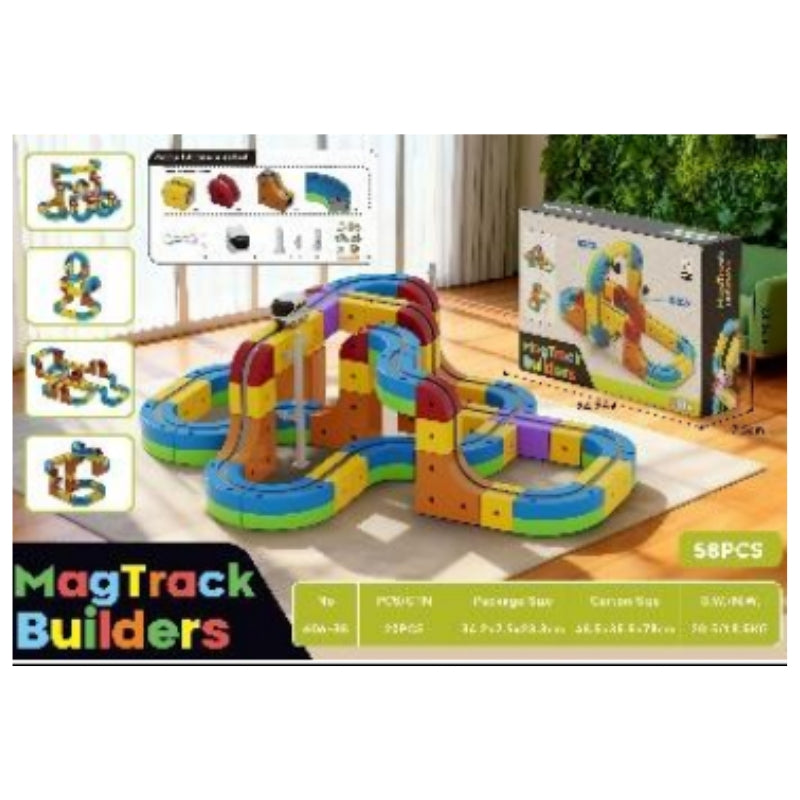 Brand New MagTrack Builders Magnetic Race Track Blocks Set