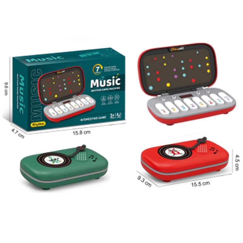 Electronic Music Rhythm Game Machine DJ Turntable Toy for Kids - Red & Green (Brand New)