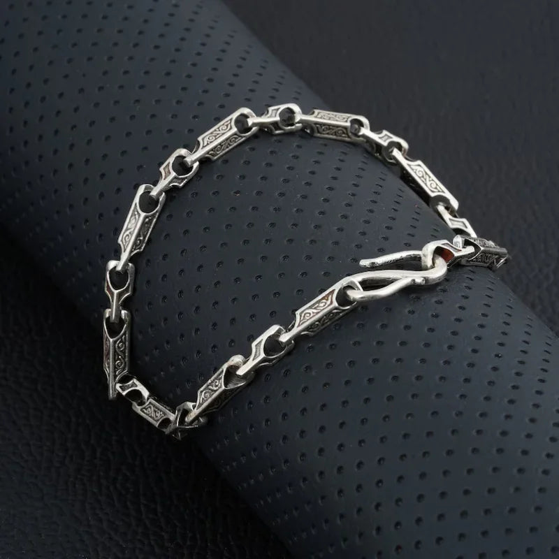 Stainless Steel Silver Bracelet For Boys