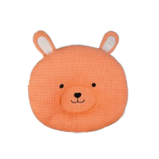 Cute Bear Face Baby Pillow Comfy Gentle Sleep Buddy for Babies