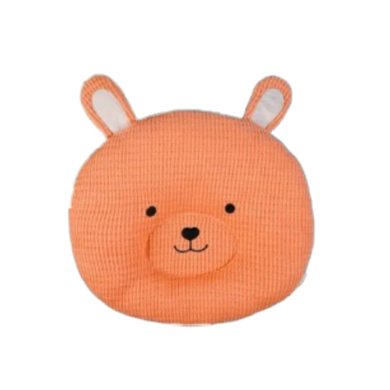 Cute Bear Face Baby Pillow Comfy Gentle Sleep Buddy for Babies