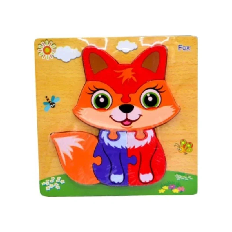 Wooden Cat Puzzle Toy For Kids