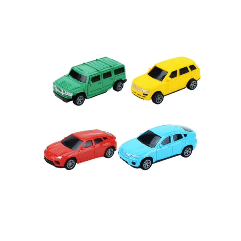 Kids Double Decker Car Transporter Truck with 4 Mini Cars