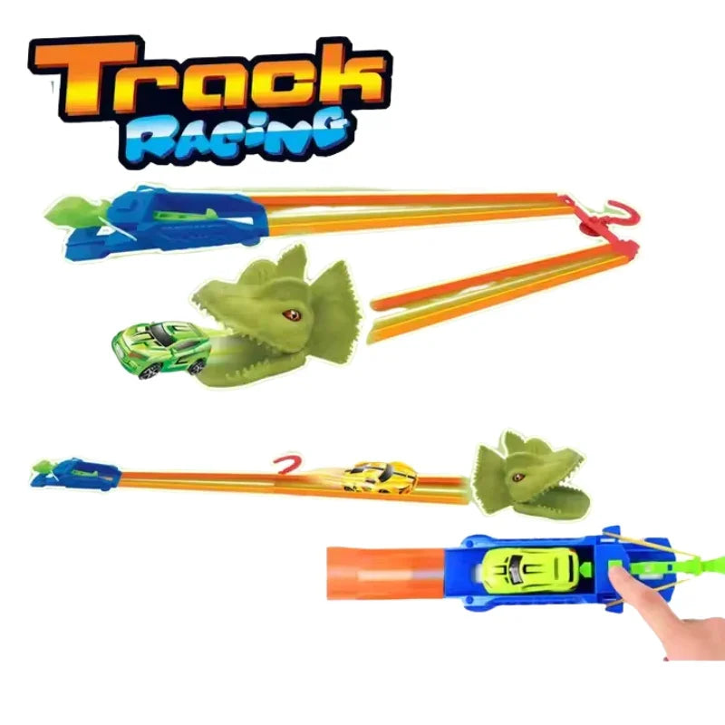 Hot Wheels Dino Launch Racing Track Set