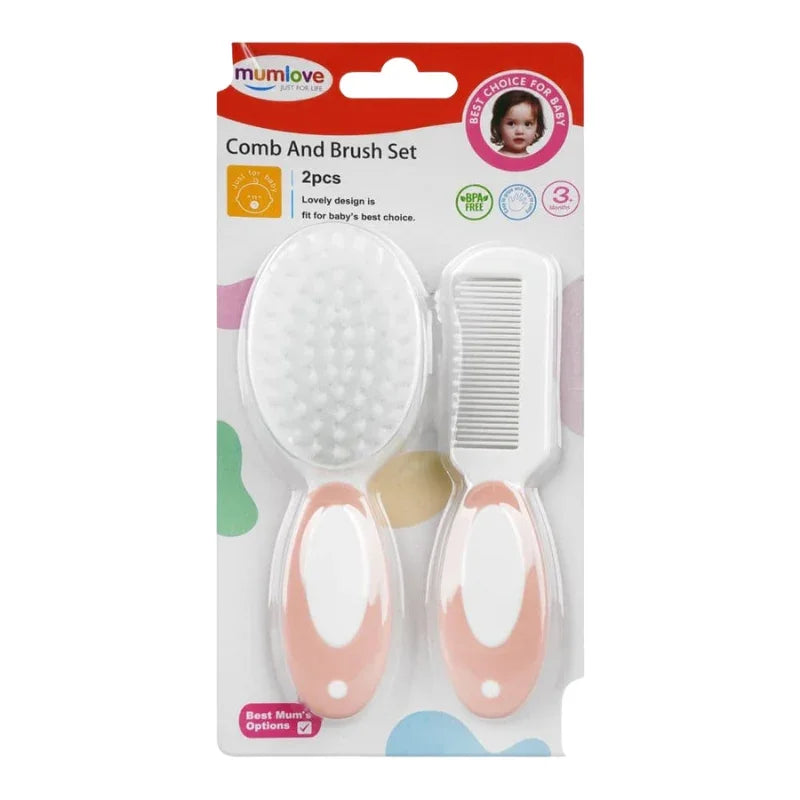 Comb and Brush Set by Mumlove Gentle Care for Newborns and Toddlers