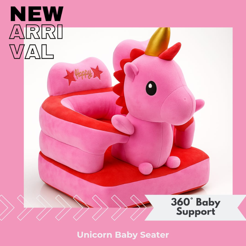 Unicorn Baby Sofa Seater Soft Plush Support Chair for Babies & Toddlers