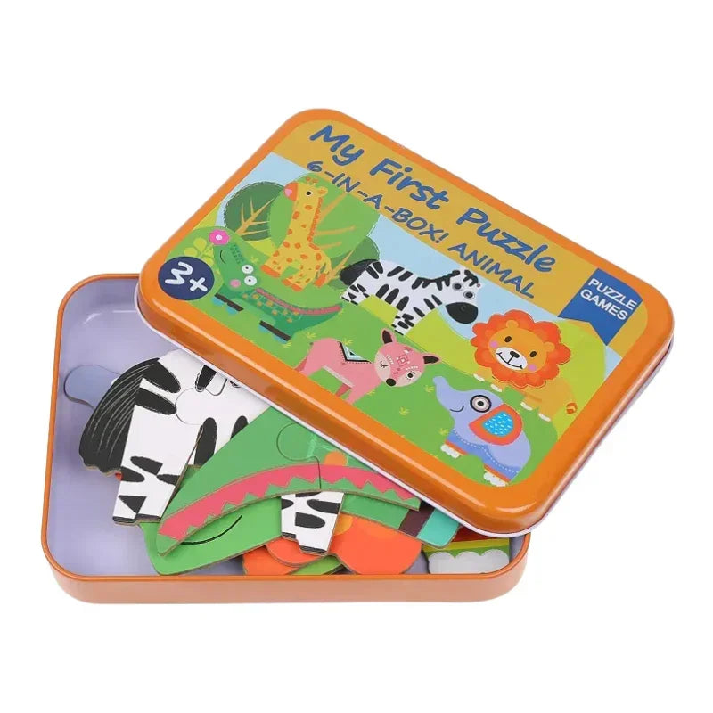 My First Animal Puzzle – 6-in-1 Fun & Educational Puzzle Game for Kids (Assorted)