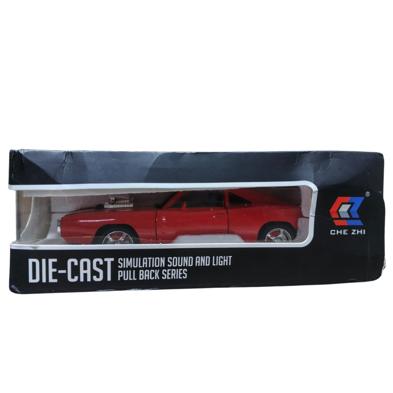 Die-Cast Classic Muscle Car with Lights & Sound Pull Back Action Toy (Deals)