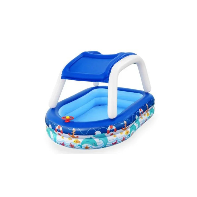 Bestway - Sea Captain Shaded Family Pool For Kids (7x61x52) (54370)