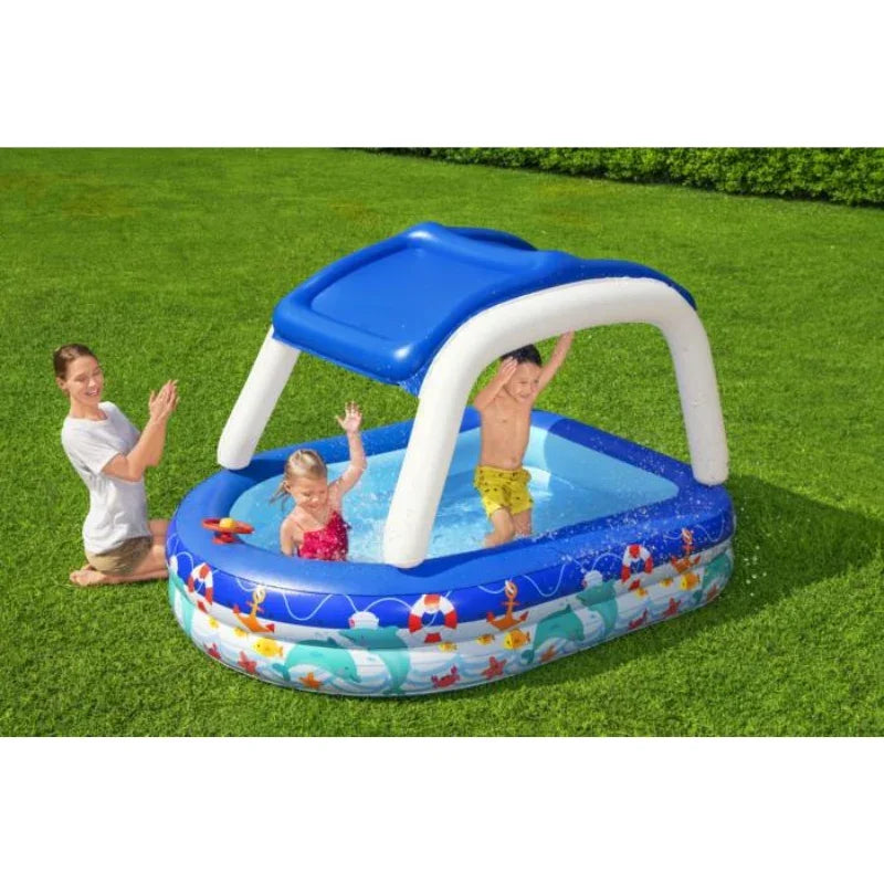 Bestway - Sea Captain Shaded Family Pool For Kids (7x61x52) (54370)