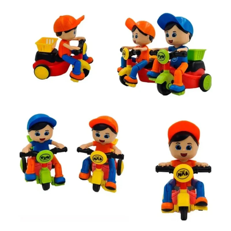 Mini Cartoon Friction Tricycle For Kids