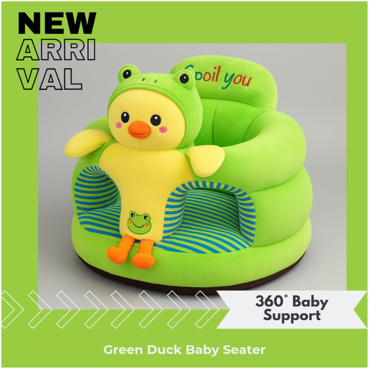 Green Duck Baby Seater Soft Inflatable Baby Support Seat