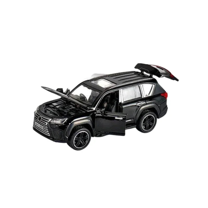 Die Cast SUV Model Car with Openable Doors Realistic Toy Display