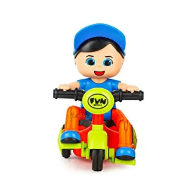 Mini Cartoon Friction Tricycle For Kids
