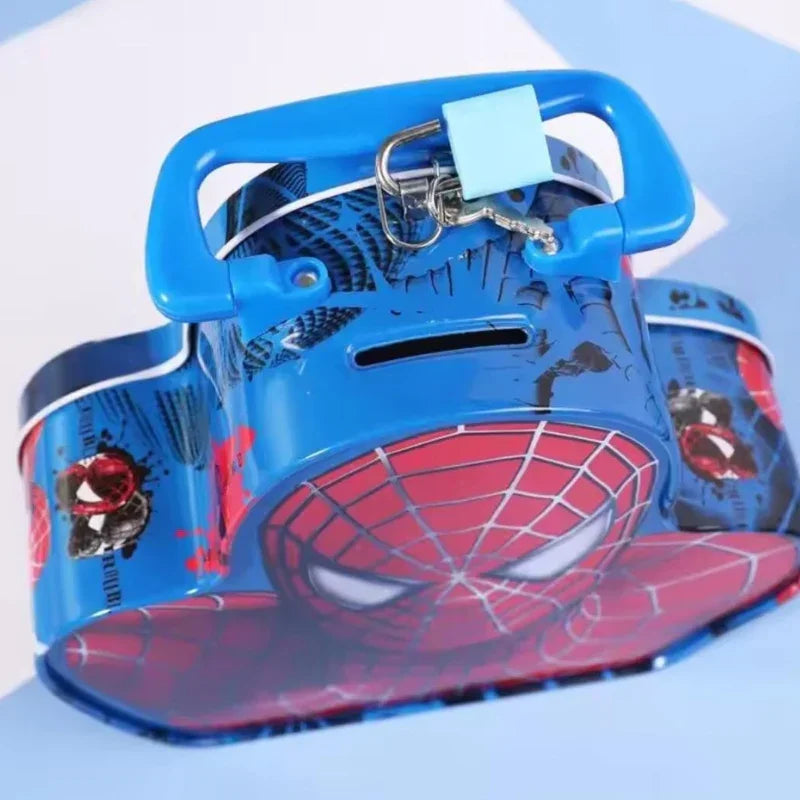 Spiderman Metal Coin Bank Box For Kids