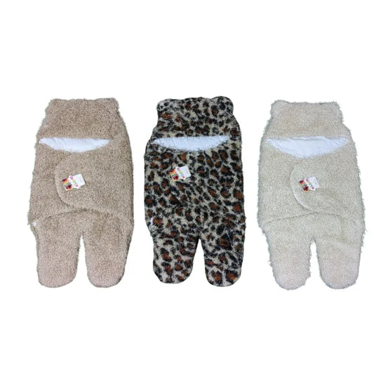 Cozy Baby Swaddle Wrap with Leg Pouch 3 Pack (Animal & Neutral Prints)