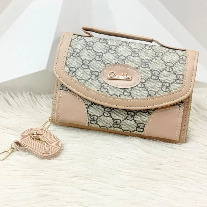 Stylish Women’s Mini Crossbody Bag – Elegant Leather Flap Purse with Chain Strap