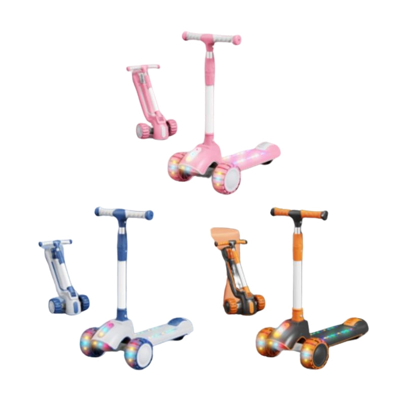 Kids Lighting Music Foldable Scooty