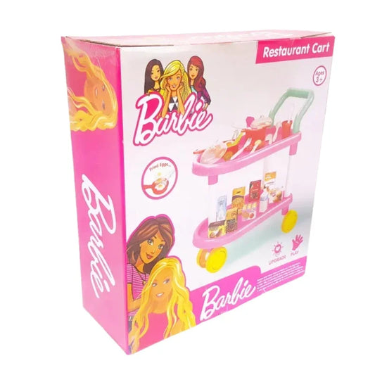 Barbie Style Restaurant Cart Glamorous Food Trolley Playset (Deal)