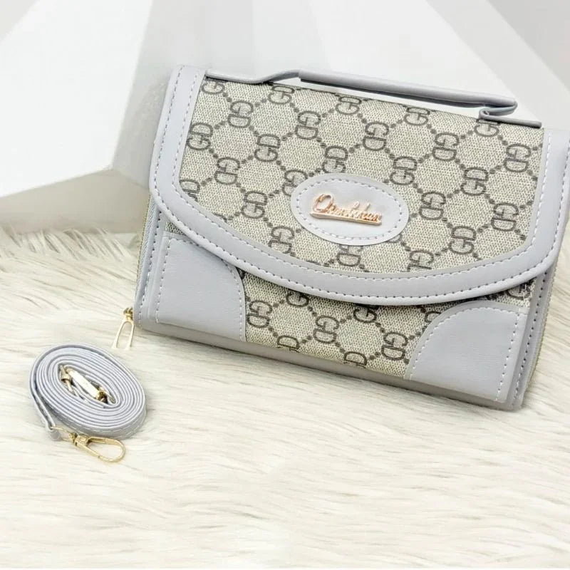 Stylish Women’s Mini Crossbody Bag – Elegant Leather Flap Purse with Chain Strap