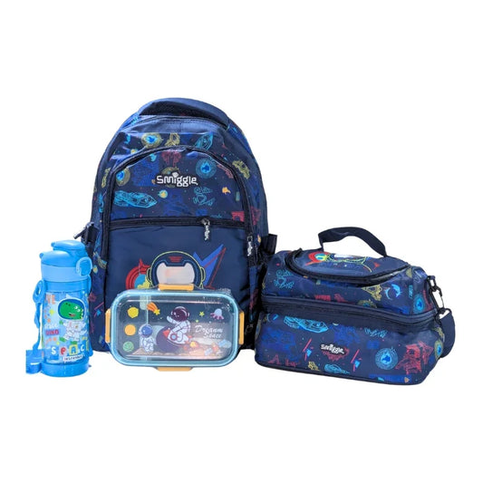 Smiggle Space Adventure School Combo Set 16 Inch (4 in 1)