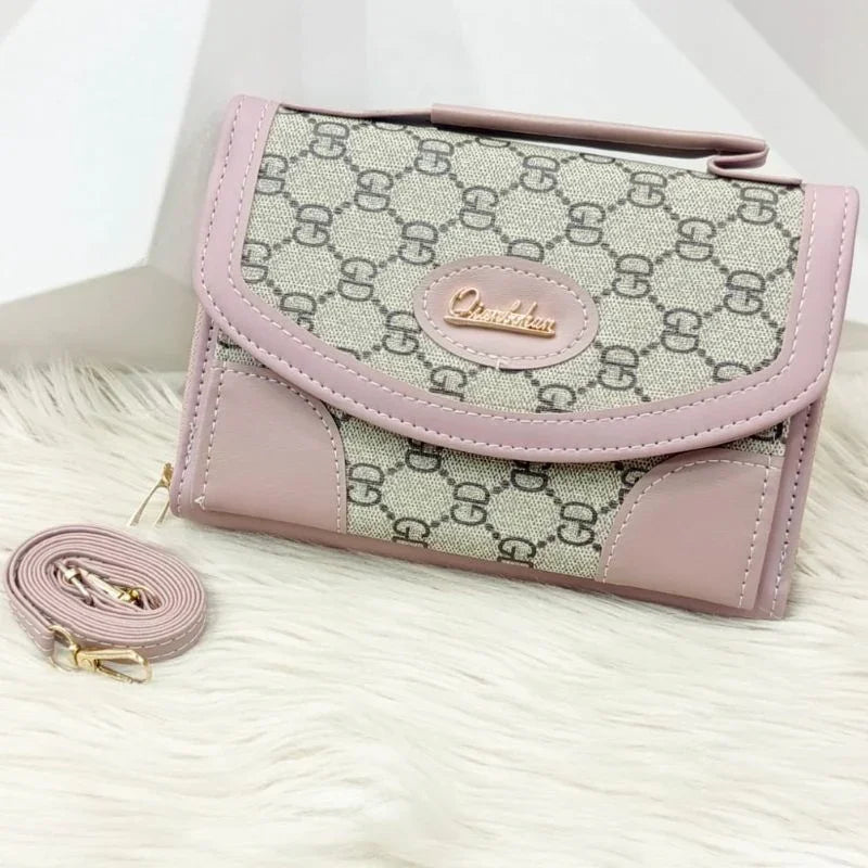 Stylish Women’s Mini Crossbody Bag – Elegant Leather Flap Purse with Chain Strap