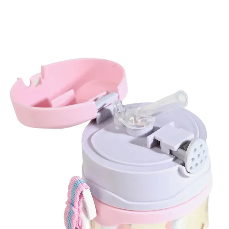 Cute Bear Transparent Water Bottle With Sipper For Kids (Deal)