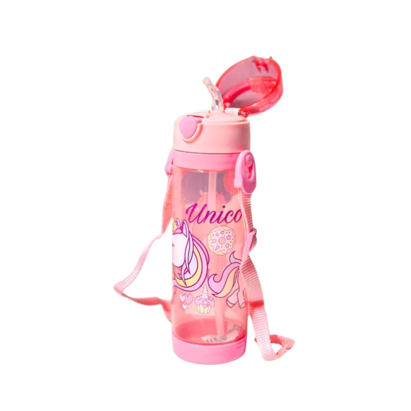 Unicorn Plastic Water Bottle 600ml