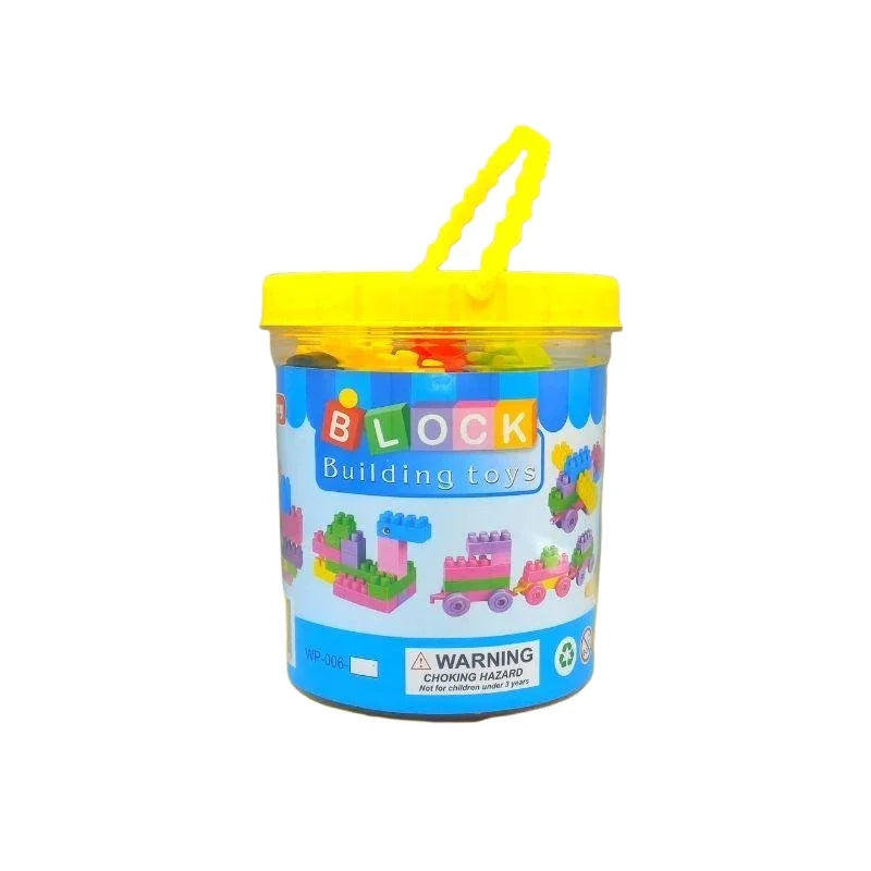 Creative Building Blocks Jar Colorful Construction Set for Kids