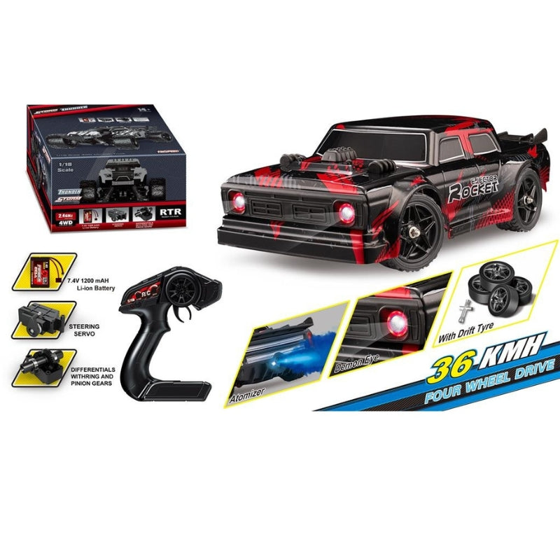 Remote control car store drive